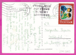 294382 / Poland - KRAKOW - Rynek Główny PC 1976 USED 1 Zl. Film And Child Television Flamme: Use Postal Address Numbers - Briefe U. Dokumente