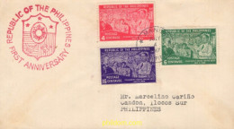 731940 MNH FILIPINAS 1947 1 ANIVERSARIO DE LA REPUBLICA - Philippinen