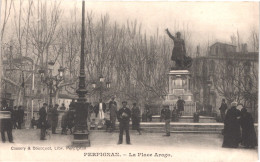 FR66 PERPIGNAN - Cassoly - La Place Arago - Animée - Belle - Perpignan