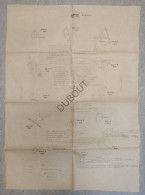 Kadasterplan Brecht 1953 Met Weergave Percelen En Aangrenzende Eigenaars   (V3148) - Cartes Topographiques