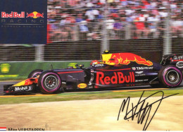 Max Verstappen - Red Bull - Signée Photocard - Grand Prix / F1