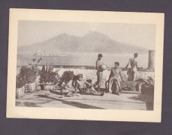 CPSM Naples NAPOLI  Photographe Wilhelm Von Gloeden Terra Del Fuoco Hommes Nus Homme Nu Terrasse Vue Sur Le Vesuve - Napoli (Naples)