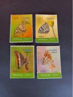 España.cat.edifil.4622/5..Año 2011s/c.. 4 Sellos.. XX. - Butterflies