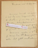 ● L.A.S 1925 Abbé Maurice BOHAN - Paroisse Saint Pierre De Chaillot - M Tricot - Crise Appendicite Lettre Autographe LAS - Sonstige & Ohne Zuordnung