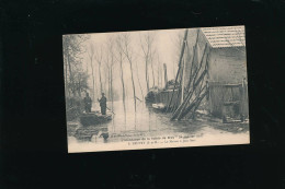 77 Bray-sur-Seine Inondation De La Vallée De Bray  24 Janvier 1910 Neuvry La Maison De Jean Bart - Cliché Simonet - Bray Sur Seine