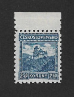 Czechoslovakia 1926 MNH ** Mi 252 Wz Sc 111 Karlstejn  With Watermarks No.8.Tschechoslowakei C9 - Unused Stamps