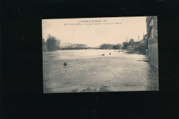 77 Bray-sur-Seine Inondation De La Vallée  24 Janvier 1910 Les Quais Inondés Vue Prise De L'écluse- Cliché Simonet - Bray Sur Seine