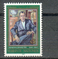 UNO VIENNA 68 MNH ** - TRYGVE LIE  (1987) - Unused Stamps