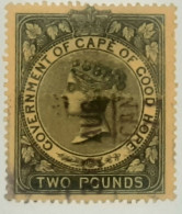 Revenue Stamp 2 Pounds 1876 - Cabo De Buena Esperanza (1853-1904)