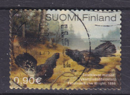 Finland 2003 Mi. 1648, 0.90 € Gemälde Painting Ferdinand Wright : Kämpfende Auerhähne - Gebraucht