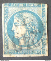 STAMPS FRANCE FRANCIA 1870 CERES 20 CENT BLEU YVERT 46B - 1871-1875 Cérès