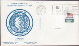 US Space Postcard 1971. "Apollo 15" Splashdown. KSC - USA