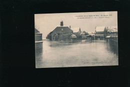 77 Bray-sur-Seine Inondation De La Vallée -   24 Janvier 1910 Le Grand Peugny Route De Neuvry - Cliché Simonet - Bray Sur Seine