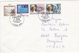 LIECHTENSTEIN - STORIA POSTALE - BUSTA  - VIAGGIATA PER TREVIGLIO ( BERGAMO) - ITALIA - 1995 - Other & Unclassified