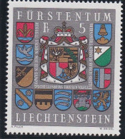 Liechtenstein 1973, Cat. Zumstein 537 **.Armoiries De La Principauté Et Des Communes . - Ongebruikt