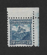 Czechoslovakia 1926 MNH ** Mi 252 Wz Sc 111 Karlstejn  With Watermarks No.8.Tschechoslowakei C8 - Ongebruikt