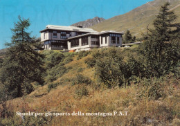 CARTOLINA  C18 PASSO TONALE M.1884,TRENTO,TRENTINO ALTO ADIGE-SCUOLA PER GLI SPORTS DELLA MONTAGNA P.A.T.-VIAGGIATA 1980 - Bolzano