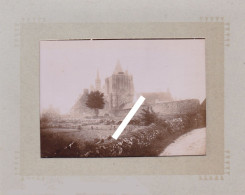 29 PENMARCH 1880/90 - Photo Originale De La Perspective De L' église Sainte NONA - Lieux