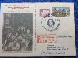 DDR - 1986 R-Brief Aus Magdeburg - SST "Otto Von Guericke 1602-1686" (2DMK039) - Covers & Documents