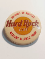 Vintage No Drugs Hard Rock Cafe Pin/ Button A Bottone Pinback Vintage Hard Rock Cafe - Other & Unclassified