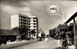 CPA Kinshasa Léopoldville RD Kongo Zaire, Avenue Van Gele, Building Credit, Shell Tankstelle - Other & Unclassified