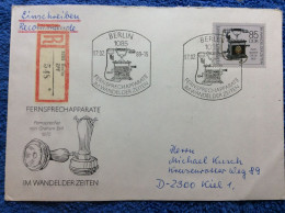 DDR - 1989 R-Brief Aus Berlin - SST "Fernsprechapparate Im Wandel Der Zeiten" (2DMK042) - Lettres & Documents