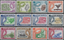 1957-63 Pitcairn Islands Elizabeth II 12v. MNH SG N. 18/28 - Otros & Sin Clasificación