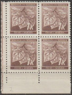 19/ Pof. 56, Corner 4-block, Print Plate 2 - Unused Stamps