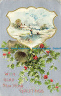 R642625 With Glad New Year Greetings. Stewart And Woolf. Series No. 618. 1906 - Monde