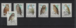 Ungarn Birds Theme Michel Cat.No. Mnh/** 3725/3731 - Ongebruikt