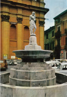 CARTOLINA  C18 NOVI LIGURE,ALESSANDRIA,PIEMONTE-FONTANA DELLA PIAZZA M. DELLEPIANE-STORIA,MEMORIA,VIAGGIATA 1968 - Alessandria