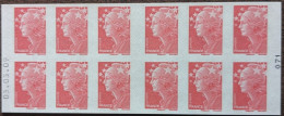 4197-C8 Date 03.03.09 (071) Carnet Beaujard 12 TVP Rouge Faciale 17.16€ - Modernes : 1959-...