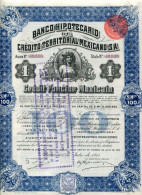 BANCO HIPOTECARIO De CRÉDITO TERRITORIAL MÉXICANO  - Crédit Foncier Mexicain; Action - Banco & Caja De Ahorros