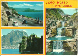 Lago D'Iseo (Brescia) Strada Litoranea Lago, Scorcio Panoramico, Cascata - Brescia