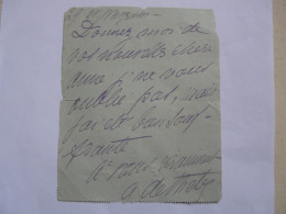 LETTRE AUTOGRAPHE - CORRESPONDANCE : Mme SARCEY 1902 - Historische Dokumente