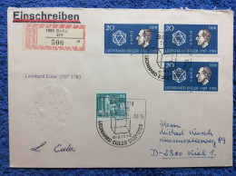 DDR - 1983 R-Brief Aus Berlin - SST "Leonhard Euler 1707-1783" (2DMK045) - Lettres & Documents