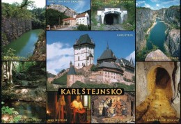 2 AK Tschechien * Ansichten Der Burg Karlštejn (deutsch Karlstein) Und Der Umgebung - Erbaut Von 1348 Bis 1365 * - Tchéquie