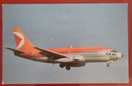 ADVERTISING POSTCARD - C.P. AIR - BOEING 737-217 ADVANCED C-GCPY - Dirigeables