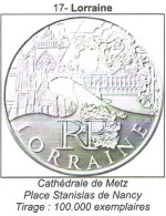 Pièce 10 Euros Argent 2011 Région Lorraine - Verzamelingen