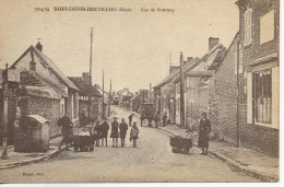 60 -   Saint-Crépin-Ibouvillers - Rue De Gournay     ** CPA Vierge Animée   ** Credit Agricole Repro - Sonstige & Ohne Zuordnung