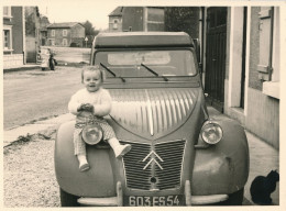 1 Photo Originale (11,5X 8,5 Cm) - Vintage - Voiture Ancienne - Beau Plan D'une 2 CV Citroën Immatriculée 603 ES 54 - Cars