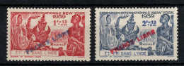 Inde - France Libre - YV 157 & 158 N* MH , New York , Cote 12 Euros - Ongebruikt