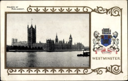 Blason CPA City Of Westminster London England, The Houses Of Parliament - Altri & Non Classificati