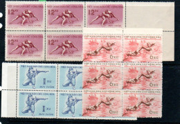 VIETNAM  ( NORTH) - 1959 - SPORTS SET  OF 3  IN BLOCKS OF 6 MINT NEVER HINGED, Sg £56.70 - Vietnam