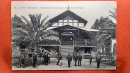 CPA (13) Marseille. Exposition Coloniale. Chalet Du Congo.  Animation. (7A.1226) - Kolonialausstellungen 1906 - 1922