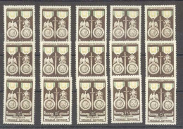 Yvert 927 - Médaille Militaire - Lot De 15 Timbres Neufs Sans Traces De Charnières - Unused Stamps