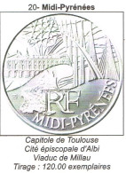 Pièce 10 Euros Argent 2011 Région Midi-Pyrénées - Sammlungen