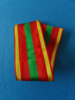 WW2 / INDOCHINE / ALGERIE / RUBAN DECORATION / CROIX DU COMBATTANT VOLONTAIRE - Frankreich