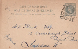 Cap De Bonne Espérance Entier Postal Pour L'Angleterre 1894 - Capo Di Buona Speranza (1853-1904)