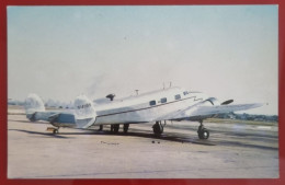 ADVERTISING POSTCARD - LOCKHEED 12 - Aeronaves